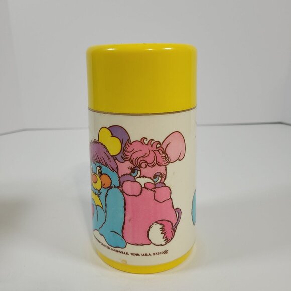 Vintage Aladdin Popples Metal Lunchbox  and Thermos Set 1986 - Picture 13 of 16